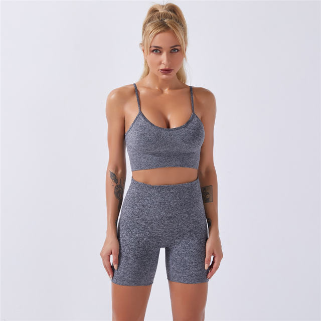 Blue Seamless Ourdoor Sportwear Sport Apparel Sexy Fitness Shorts PQYJ032E