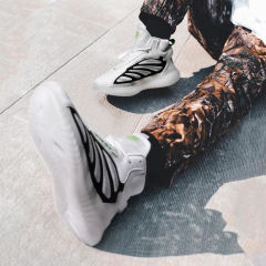 White Spring Dad Shoes Mesh Sport Shoes Male Clunky Sneakers PQRL9000B