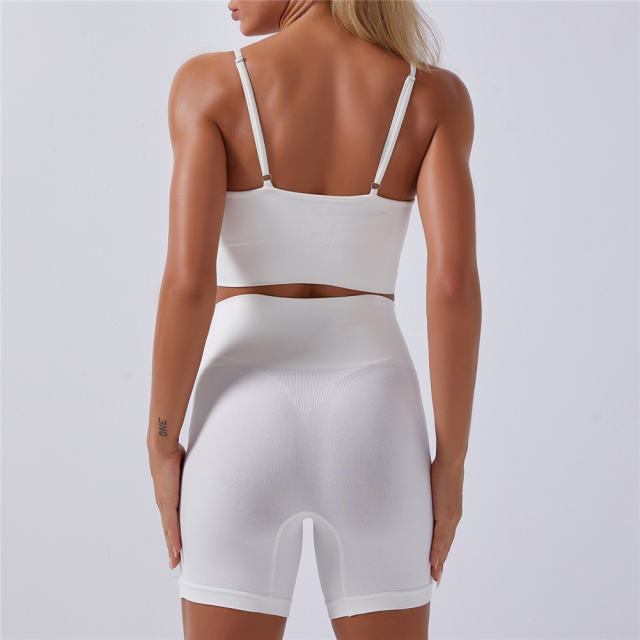 White Seamless Ourdoor Sportwear Sport Apparel Sexy Fitness Shorts PQYJ032H