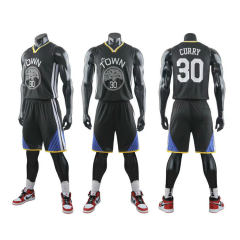White Stephen Curry Basketball Team Jersey Warriors Basketball Outfit for Adult PQSC001A