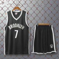 Black Kyrie Irving Basketball Jersey For Adult Brooklyn Team Uniform Children PQKD007D