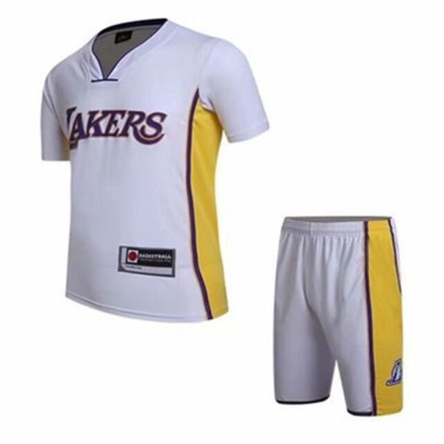 Yellow Kobe Bryant Basketball Jersey for Adult Basketball Team Uniform For Kid PQKB024A
