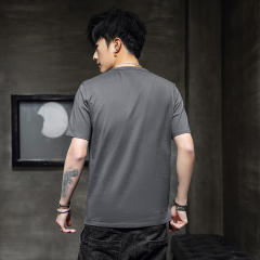 Black Trend Casual T Shirts Summer Fashion Cotton T-shirt For Men RL8140A