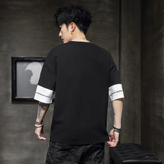 Black Summer T-shirt For Men Fashion Youth Casual T Shirts RL8159A