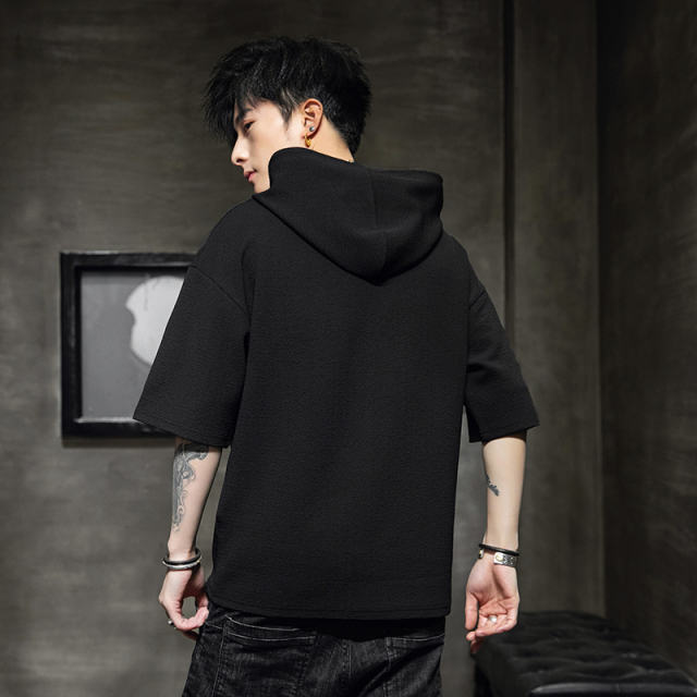 Yellow Summer Cotton T-shirt For Men Fashion Hoodies Casual T Shirts RL8155C