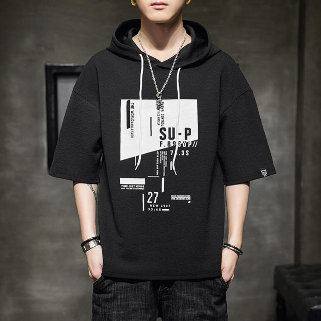 Yellow Summer Cotton T-shirt For Men Fashion Hoodies Casual T Shirts RL8155C