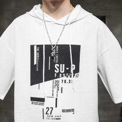Black Summer Cotton T-shirt For Men Fashion Hoodies Casual T Shirts RL8155A