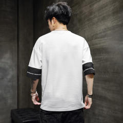 Black Summer T-shirt For Men Fashion Youth Casual T Shirts RL8159A