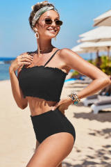 Green Bandeau Bikini for Women Sexy Padded Swimwear PQ411657B