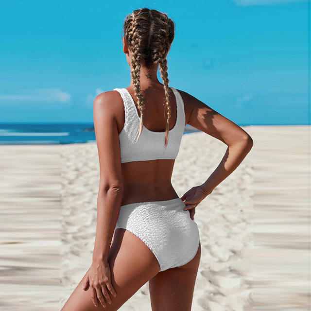 Solid Color Bikini for Women Sexy Padded Bathing Suit PQ411742A