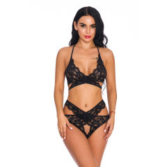 Wine Red Lace Bra with Underwear Sexy Lingerie For Women PQ3739B