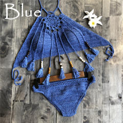Crochet Bikini Bras Women Knit Beachwear Swimwear PQ3904