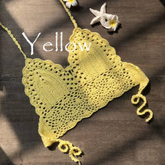 Crochet Bikini Bras For Women Knit Beachwear PQ6905