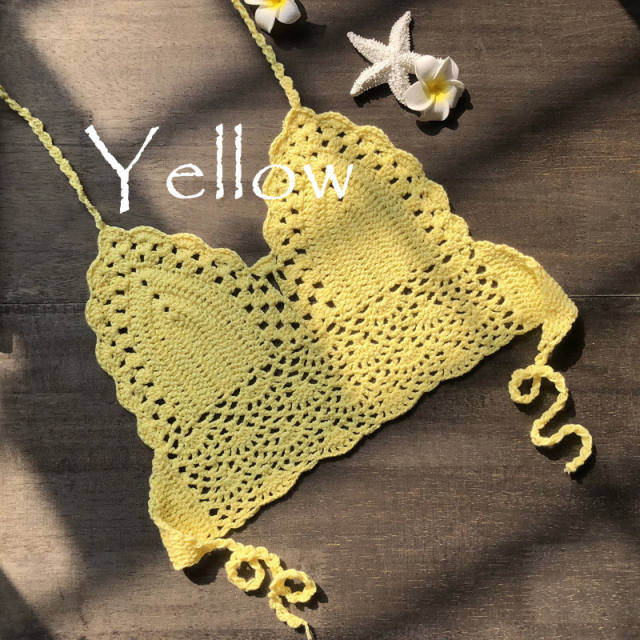 Crochet Bikini Bras For Women Knit Beachwear PQ6905