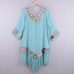 Chiffon Rushguard Swimwear Crochet Beach Dresses For Women PQB001
