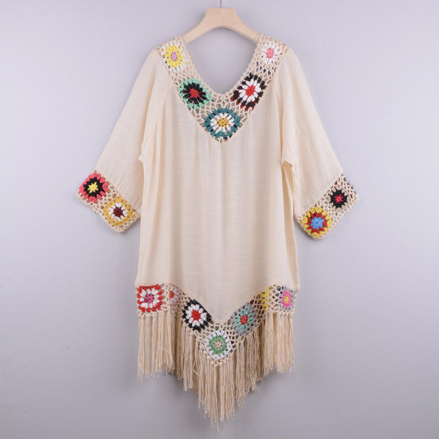 Chiffon Rushguard Swimwear Crochet Beach Dresses For Women PQB001