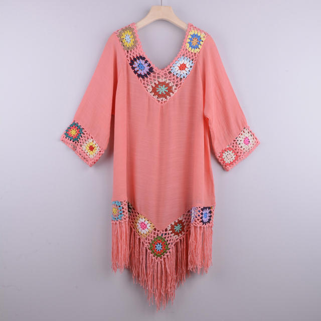 Chiffon Rushguard Swimwear Crochet Beach Dresses For Women PQB001