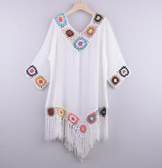 Chiffon Rushguard Swimwear Crochet Beach Dresses For Women PQB001