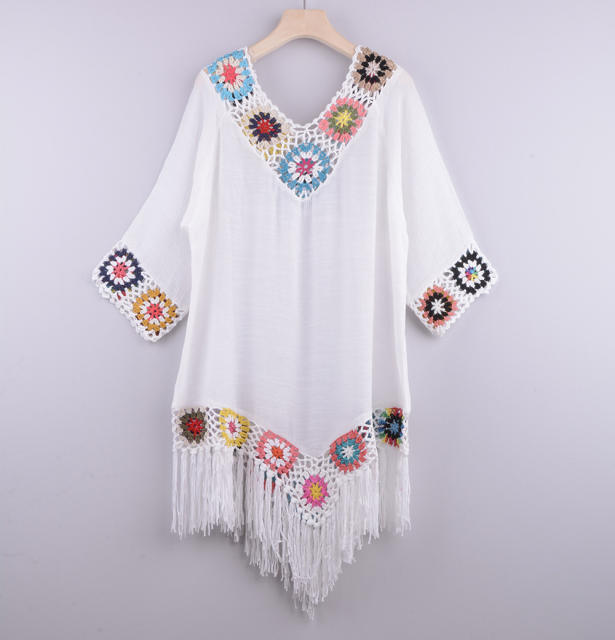 Chiffon Rushguard Swimwear Crochet Beach Dresses For Women PQB001