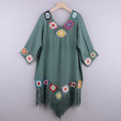 Chiffon Rushguard Swimwear Crochet Beach Dresses For Women PQB001