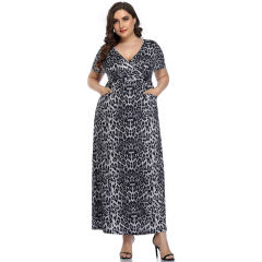 Summer Maxi Dresses For Women Boa Printed Boho Dress PQLQ096A