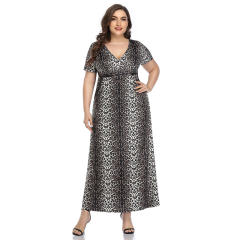 Summer Maxi Dresses For Women Boa Printed Boho Dress PQLQ096A