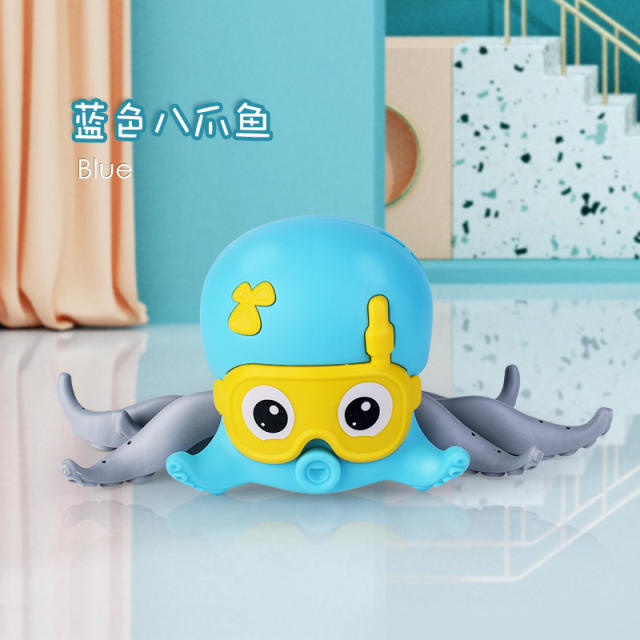 Purple Crawling Octopus Clockwork Octopus Amphibious Bathroom Baby Funny Toy PQKS001A
