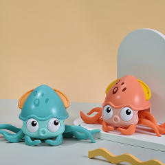 Green Clockwork Octopus Amphibious Crawling Octopus Bathroom Baby Funny Toy PQQC23B