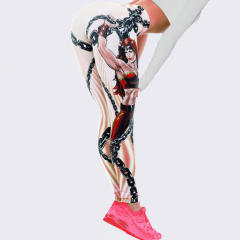 Cartoon Print Leggings Bubble Butt Yoga Outfits Women Activewear PQ176