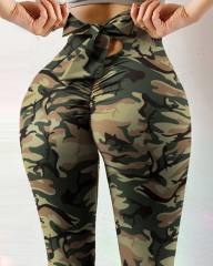 Black Marble Print Leggings Bubble Butt Yoga Outfits Women Activewear PQP1002B