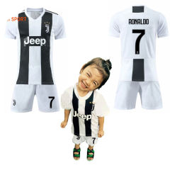 Kid Cristiano Ronaldo Soccer Tops CR Juventus Shirts Football Jersey PQJV002