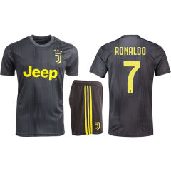 Kid Cristiano Ronaldo Soccer Tops CR Juventus Shirts Football Jersey PQJV002