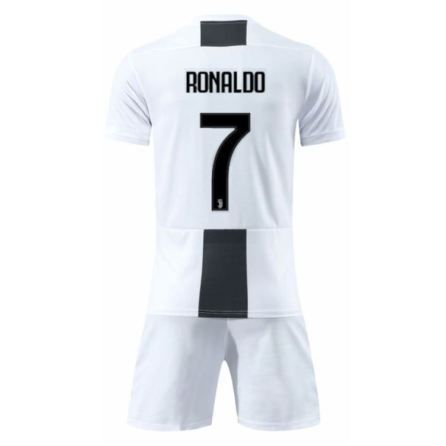 Kid Cristiano Ronaldo Soccer Tops CR Juventus Shirts Football Jersey PQJV002