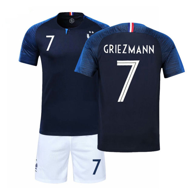 2018 France Soccer Jersey for Kid Football Maillot Uniforms PQFR002
