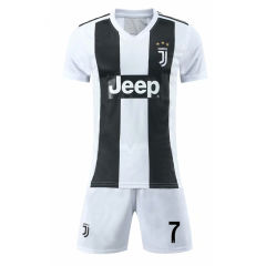 Kid Cristiano Ronaldo Soccer Tops CR Juventus Shirts Football Jersey PQJV002
