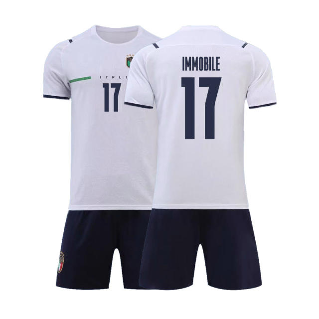 Kid Italy Football Uniform European Cup National Team Jersey Sportswear PQIT002