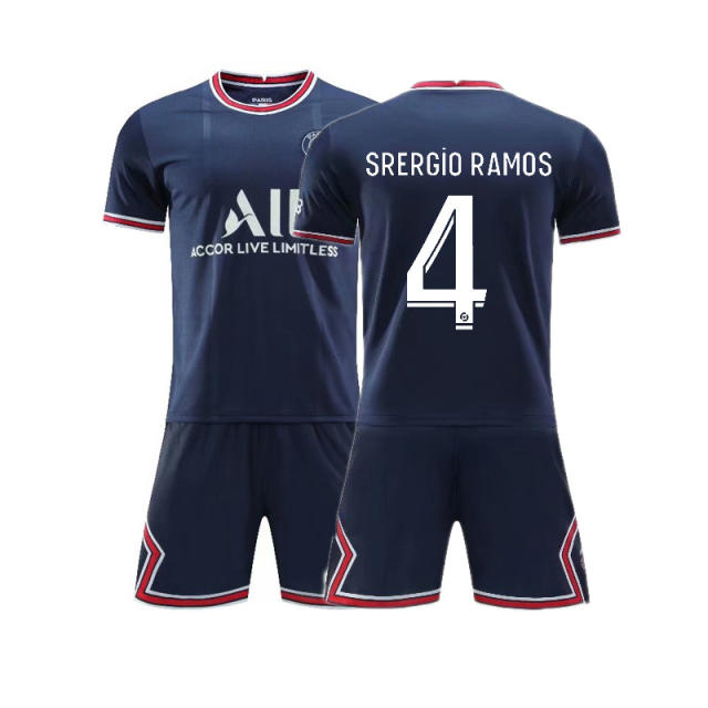 Adult Paris Saint-Germain F.C PSG Football Jersey Messi Soccer Tops PQME003