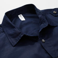 Black Long Sleeve Fashion Shirts For Men Solid Color Casual Tops PQ1618A