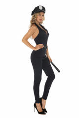 Women Police Jumpsuit Cosplay Uniform Cops Nightclub Costume PQ21241