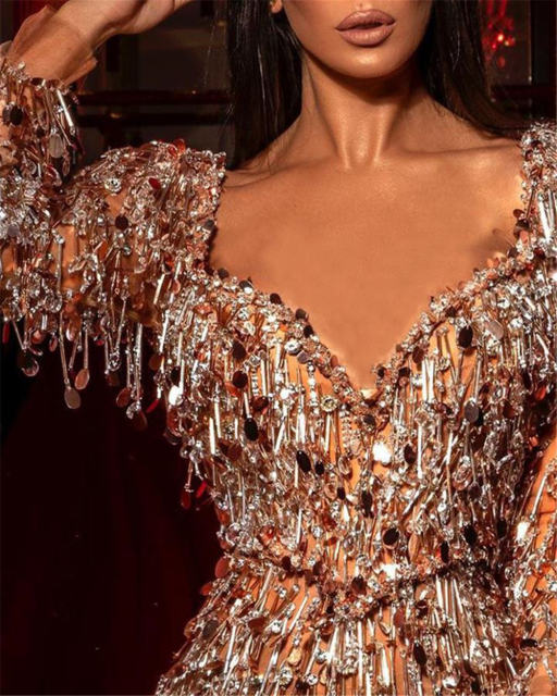 Women Sequin Evening Dresses Fashion Night Club Dress PQ81649
