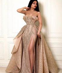 Sexy Floor Length Cocktail Dress Women Elegant Evening Dresses PQ8728