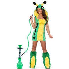 Faux Fur Caterpillar Carnival Uniform Fairy Tale Cosplay Animal Costume PQ80640