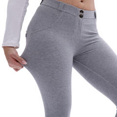 Original Factory Quality Camouflage Mid Waist Bubble Butt Knit Pants PQANZ-MWDDK001F