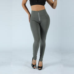 Dark Blue High Waist Knit Trousers Bubble Butt Knit Pants PQANZ-HWDDKnit001F