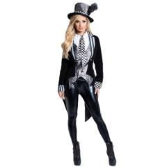 Mad Hatter Magician Uniform Alice in Wonderland Costume PQ00013