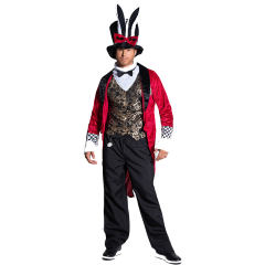 Men Bunny Cosplay Outfits Alice in Wonderland Magician Costume PQA001B