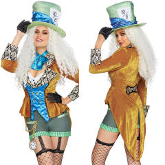 Alice in Wonderland Queen Costume Adult Sexy Magician Fancy Dress PQ00017
