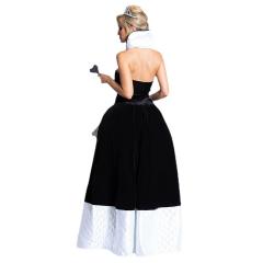 Carnival Queen of Hearts Costume Halloween Cosplay Fancy Dress PQ00016B