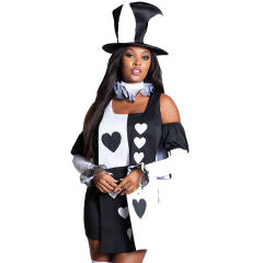 Adult Sexy Clown Fancy Dresses Alice in Wonderland Costume PQ0012
