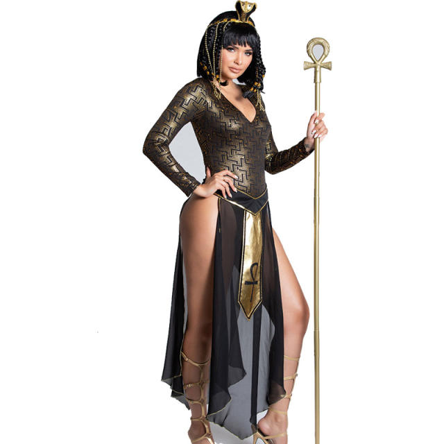 Sexy Halloween Costume Queen of Ancient Egypt Fancy Dress PQ972153
